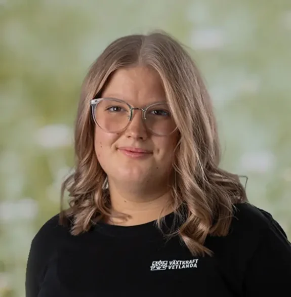 Ella Alvarsson hos Växtkraft Vetlanda