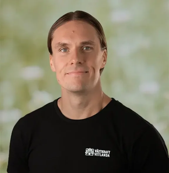 Martin Lindqvist hos Växtkraft Vetlanda